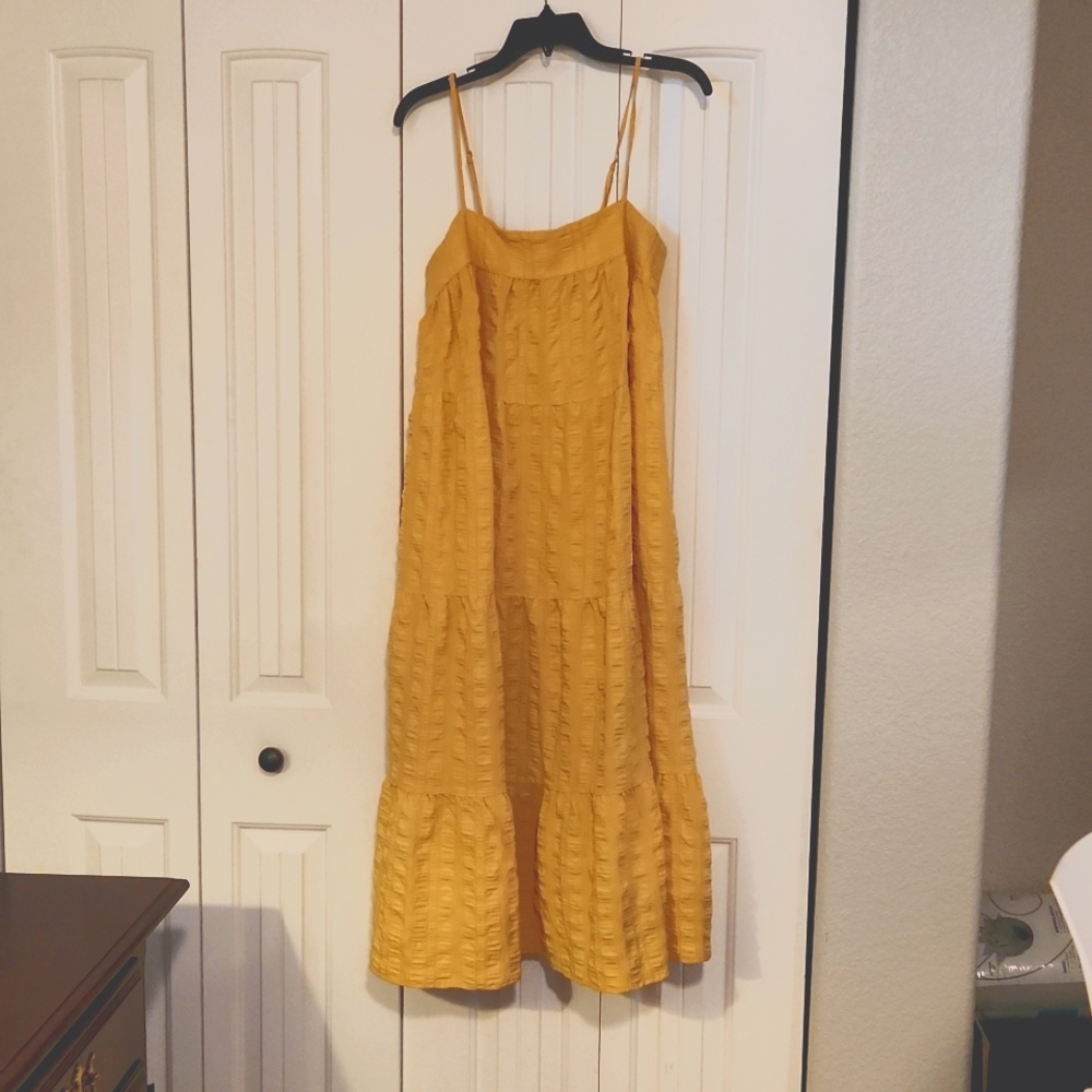 Entro yellow sundress, size L.